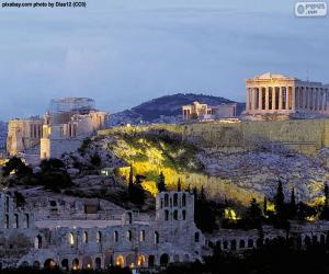 yapboz Atina Akropolisi, Yunanistan